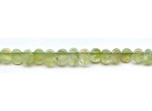 Green Garnet 10x Flat Oval Drop