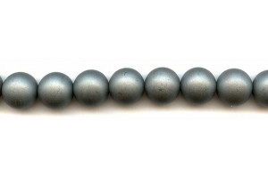 Matte Hematine 14mm Round