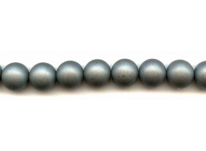 Matte Hematine 14mm Round