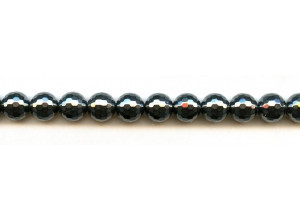 Hematine 10mm Faceted Round