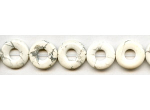 White Howlite 20mm Donut