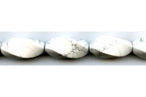 White Howlite 14x30 Swirl