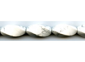 White Howlite 14x30 Swirl