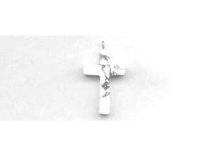 White Howlite 20x30 Cross Pendant