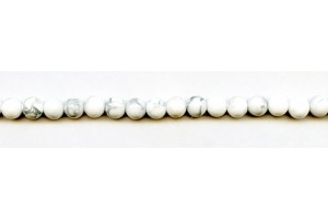 White Howlite 6mm Round