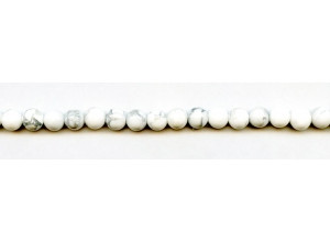 White Howlite 6mm Round