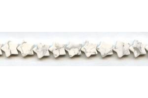 White Howlite 12mm Star