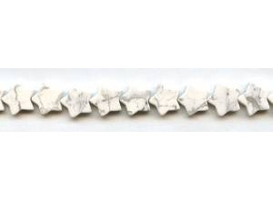 White Howlite 12mm Star