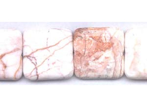 Red Howlite 35x35 Flat Square