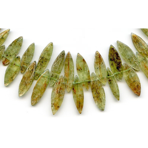 172-1150 Green Kyanite <br>14-26x Marquise Drop