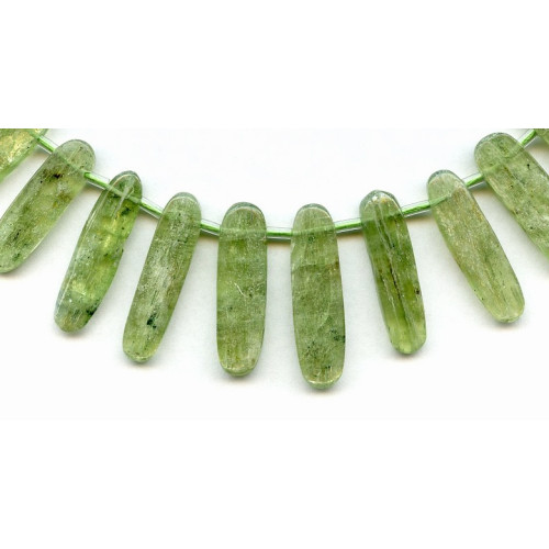 172-1256 Green Kyanite <br>14-30x Oval Drop