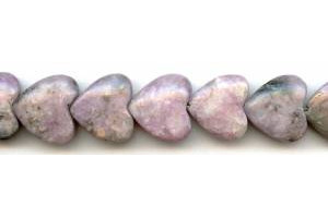 Lepidolite 20mm Heart