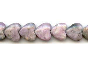 Lepidolite 20mm Heart