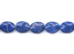 Natural Lapis 15x20 Waved Flat Oval