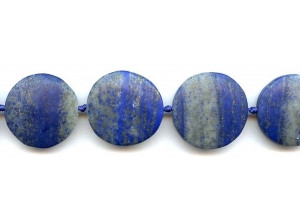 Matte Natural Lapis 23-26mm Dime