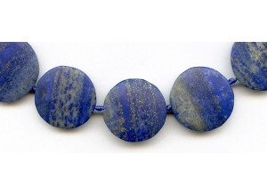 Matte Natural Lapis 21-25mm Dime