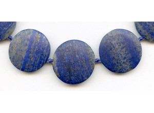 Matte Natural Lapis 25-29mm Dime