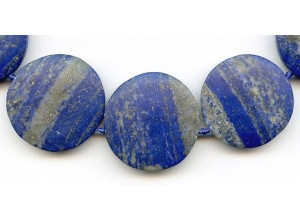 Matte Natural Lapis 28-33mm Dime