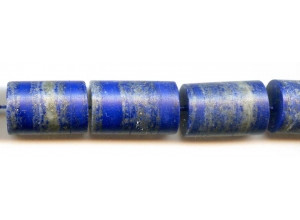 Matte Natural Lapis 17-18mm Cylinder