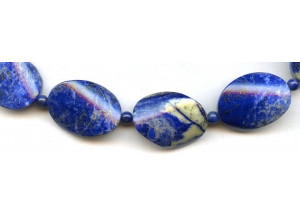 Natural Lapis 13-18x Twist Flat Oval