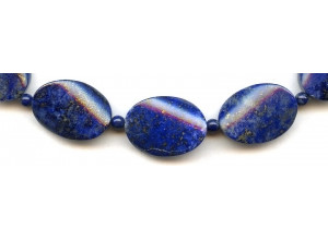 Natural Lapis 18x25 Twist Flat Oval