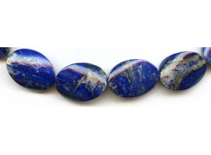 Natural Lapis 18x25 Twist Flat Oval