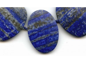 Matte Lapis 50x36 Flat Oval Drop