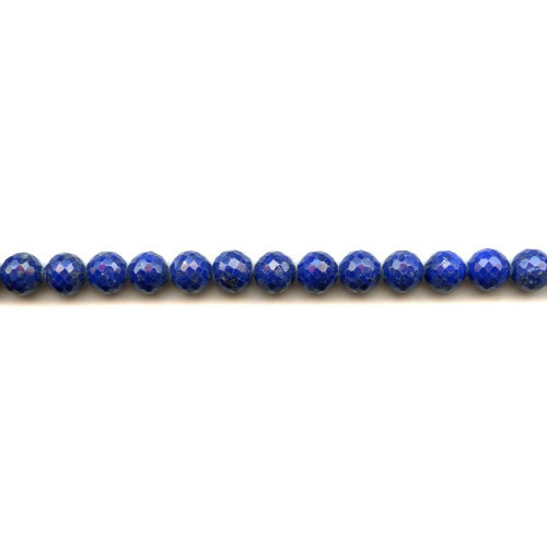 174-1750 Natural Lapis <br>8mm Faceted Round