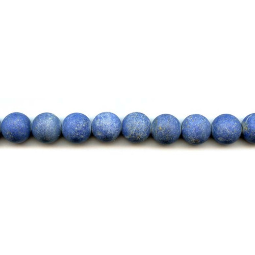 174-1965 Matte Natural Lapis <br>12mm Round