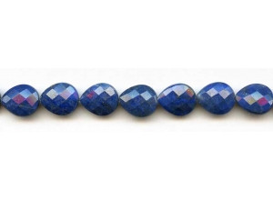 Natural Lapis 12x15 Faceted Flat Pear