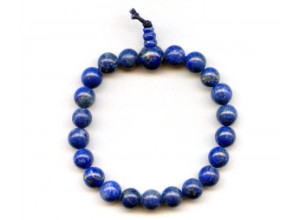 Natural Lapis 8mm Power Beads Bracelet