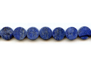 Matte Natural Lapis 14mm Dime