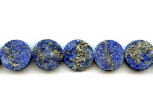 Matte Natural Lapis 20mm Dime