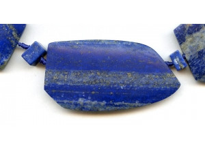 Matte Natural Lapis 26-40x Necklace