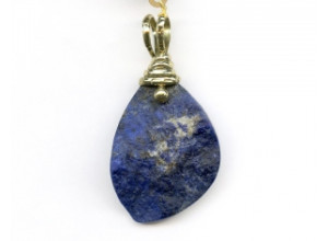 Matte Natural Lapis 51x36 Pendant