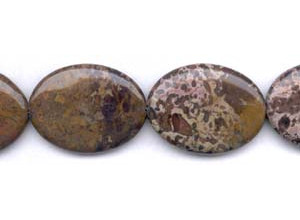 Leopard Skin Jasper 30x40 Flat Oval