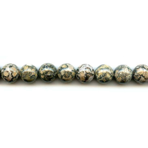 176-1049 Leopard Skin Jasper <br>12mm Round