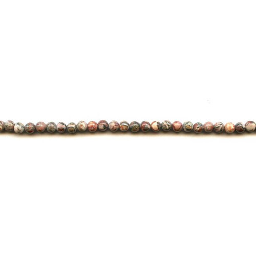 176-1101 Leopard Skin Jasper <br>4mm Round