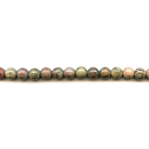 176-1106 Leopard Skin Jasper <br>8mm Round