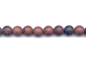 Matte Mahogany Obsidian 12mm Round