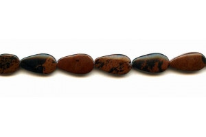 Mahogany Obsidian 10x18 Flat Teardrop