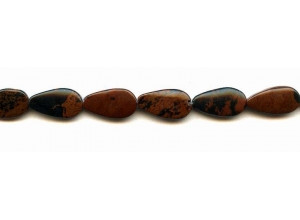 Mahogany Obsidian 10x18 Flat Teardrop