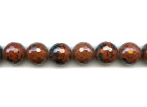 Mahogany Obsidian 16mm Faceted Round