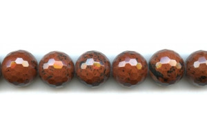 Mahogany Obsidian 18mm Faceted Round