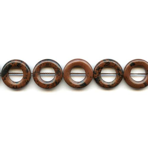 177-1008 Mahogany Obsidian <br>20mm Donut