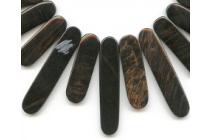 Brown Obsidian 23-34mm Oval Drop