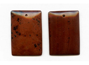 Mahogany Obsidian 50x35 Flat Rectangle Pendant