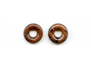 Mahogany Obsidian 22mm Donut Pie