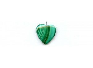 Malachite 21mm Heart Pendant