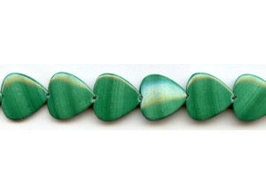 Malachite 18mm Heart